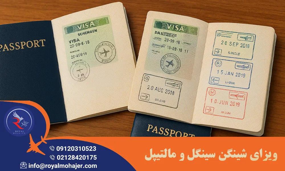 ویزای شینگن سینگل و مالتیپل